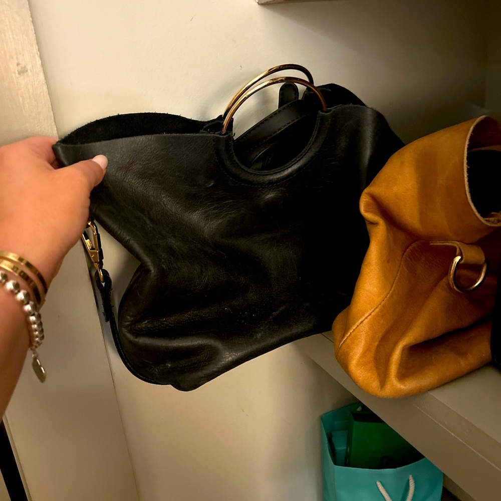 Brand ABLE Black leather handbag